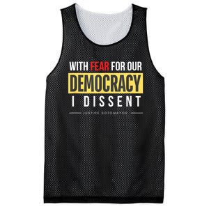 With Fear For Our Democracy Mesh Reversible Basketball Jersey Tank