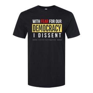 With Fear For Our Democracy Softstyle CVC T-Shirt