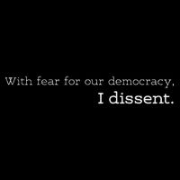 With Fear For Our Democracy I Dissent Supreme Court Scotus Cooling Performance Crew T-Shirt