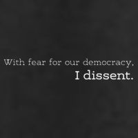 With Fear For Our Democracy I Dissent Supreme Court Scotus Adult Drive Performance Visor