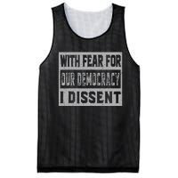 With Fear For Our Democracy Bold Statement Mesh Reversible Basketball Jersey Tank