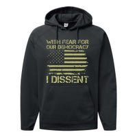 With Fear For Our Democracy Bold Statement Performance Fleece Hoodie