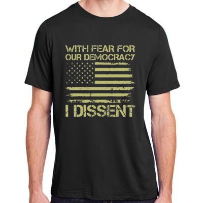 With Fear For Our Democracy Bold Statement Adult ChromaSoft Performance T-Shirt