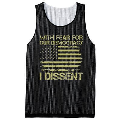 With Fear For Our Democracy Bold Statement Mesh Reversible Basketball Jersey Tank