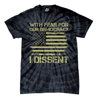 With Fear For Our Democracy Bold Statement Tie-Dye T-Shirt