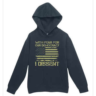 With Fear For Our Democracy Bold Statement Urban Pullover Hoodie