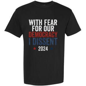 With Fear For Our Democracy Bold Statement Garment-Dyed Heavyweight T-Shirt