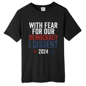 With Fear For Our Democracy Bold Statement Tall Fusion ChromaSoft Performance T-Shirt