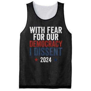 With Fear For Our Democracy Bold Statement Mesh Reversible Basketball Jersey Tank