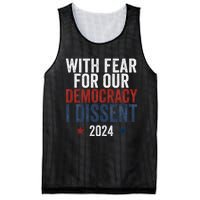 With Fear For Our Democracy Bold Statement Mesh Reversible Basketball Jersey Tank