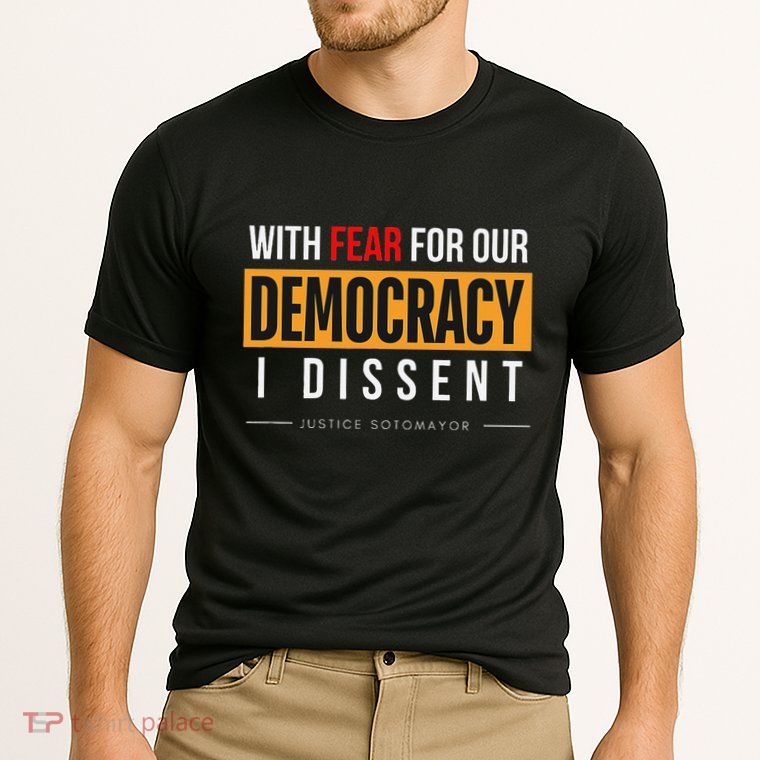 With Fear For Our Democracy Bold Statement Cooling Performance Crew T-Shirt