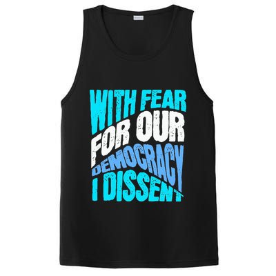 With Fear For Our Democracy I Dissent PosiCharge Competitor Tank