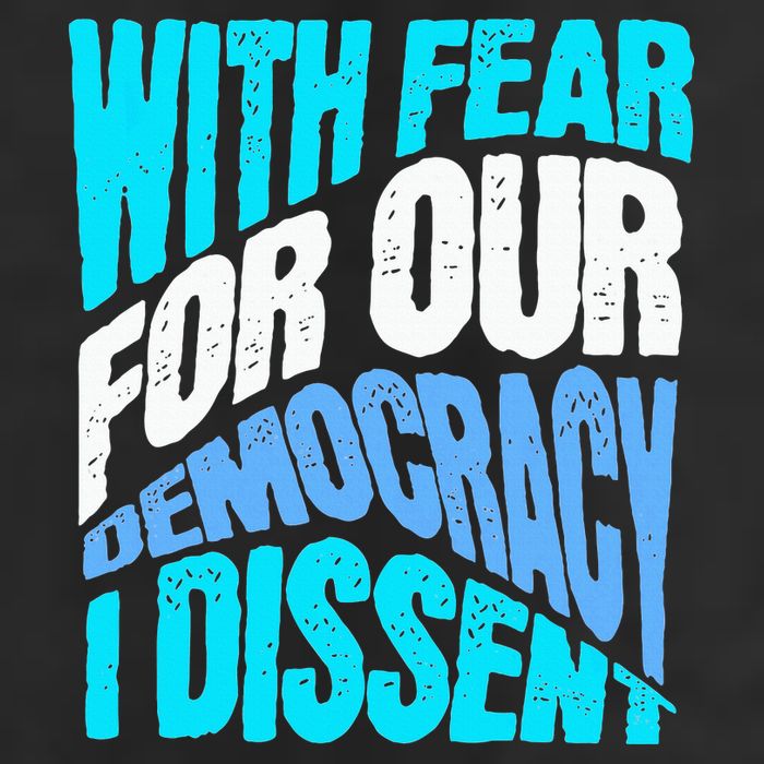 With Fear For Our Democracy I Dissent Golf Towel