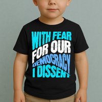 With Fear For Our Democracy I Dissent Toddler T-Shirt