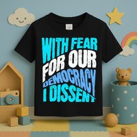 With Fear For Our Democracy I Dissent Toddler T-Shirt