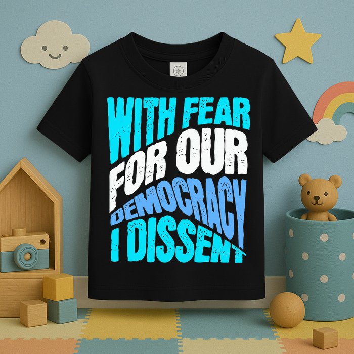 With Fear For Our Democracy I Dissent Toddler T-Shirt