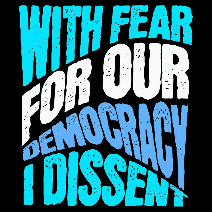 With Fear For Our Democracy I Dissent Zip Tote Bag