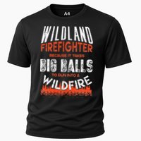 Wildland Firefighter Fireman Firefighting Quote Cooling Performance Crew T-Shirt