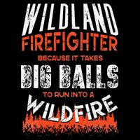 Wildland Firefighter Fireman Firefighting Quote Cooling Performance Crew T-Shirt