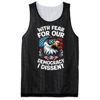 With Fear For Our Democracy I Dissent Mesh Reversible Basketball Jersey Tank