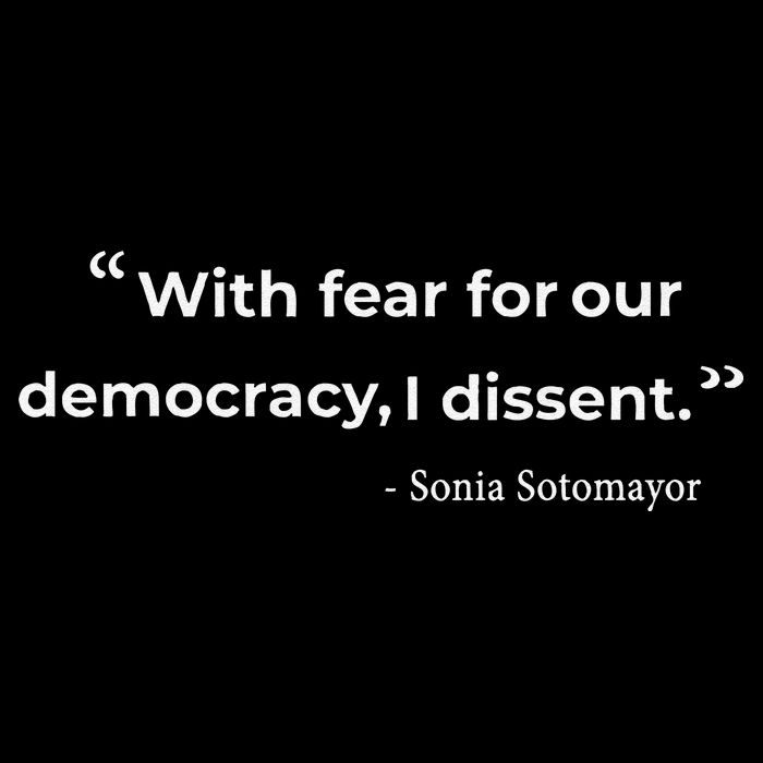 With Fear For Our Democracy I Dissent Sonia Sotomayor Quote City Backpack