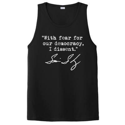 With Fear For Our Democracy I Dissent. Justice Sotomayor PosiCharge Competitor Tank