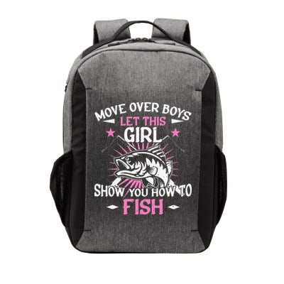 Womens Funny Fishing Let This Show You How To Fish Vector Backpack