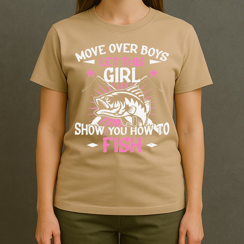 Womens Funny Fishing Let This Show You How To Fish T-Shirt