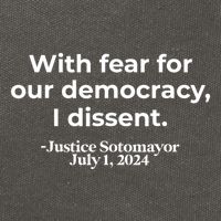 With Fear For Our Democracy I Dissent Cotton Canvas Backpack
