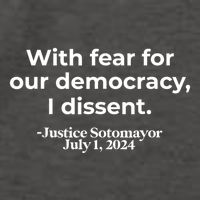 With Fear For Our Democracy I Dissent Vector Backpack