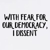 With Fear For Our Democracy I Dissent Trending Design Mousepad