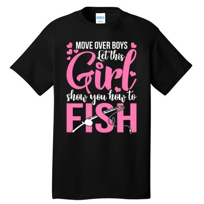 Wo Fishing for Girl Fish Bass Fishing Tall T-Shirt