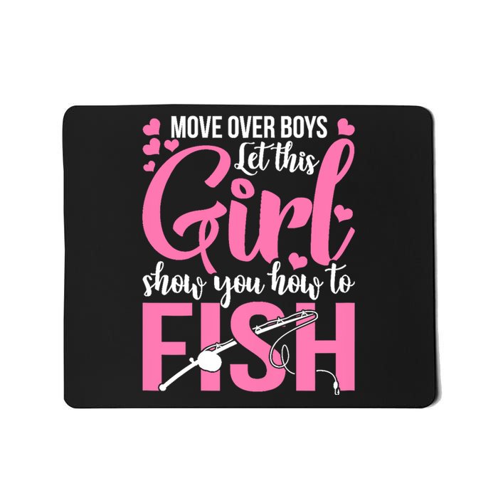 Wo Fishing for Girl Fish Bass Fishing Mousepad