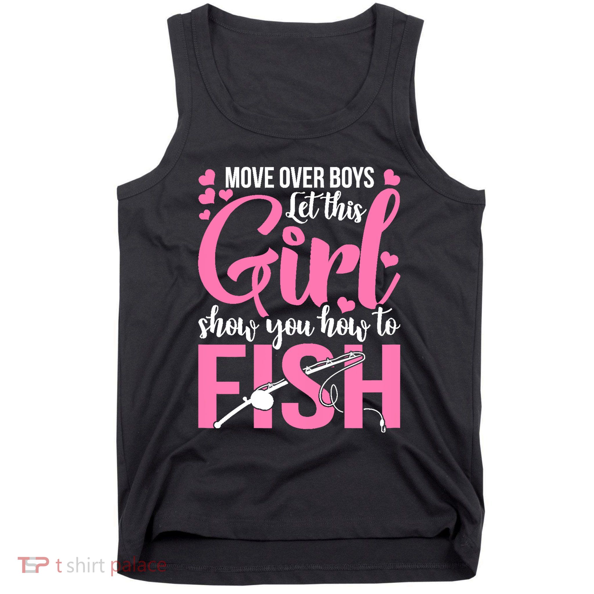 Wo Fishing for Girl Fish Bass Fishing Tank Top