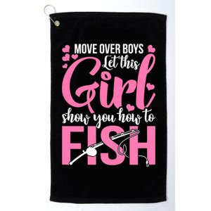 Wo Fishing for Girl Fish Bass Fishing Platinum Collection Golf Towel