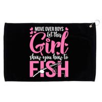 Wo Fishing for Girl Fish Bass Fishing Grommeted Golf Towel