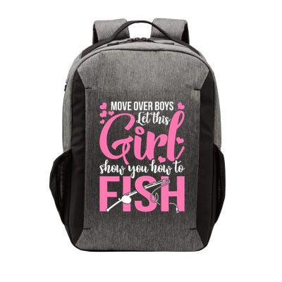 Wo Fishing for Girl Fish Bass Fishing Vector Backpack