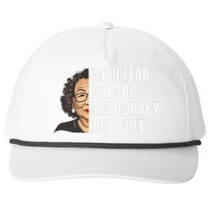 With Fear For Our Democracy I Dissent Justice Sotomayor Snapback Five-Panel Rope Hat