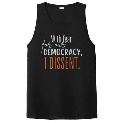 With Fear For Our Democracy I Dissent PosiCharge Competitor Tank