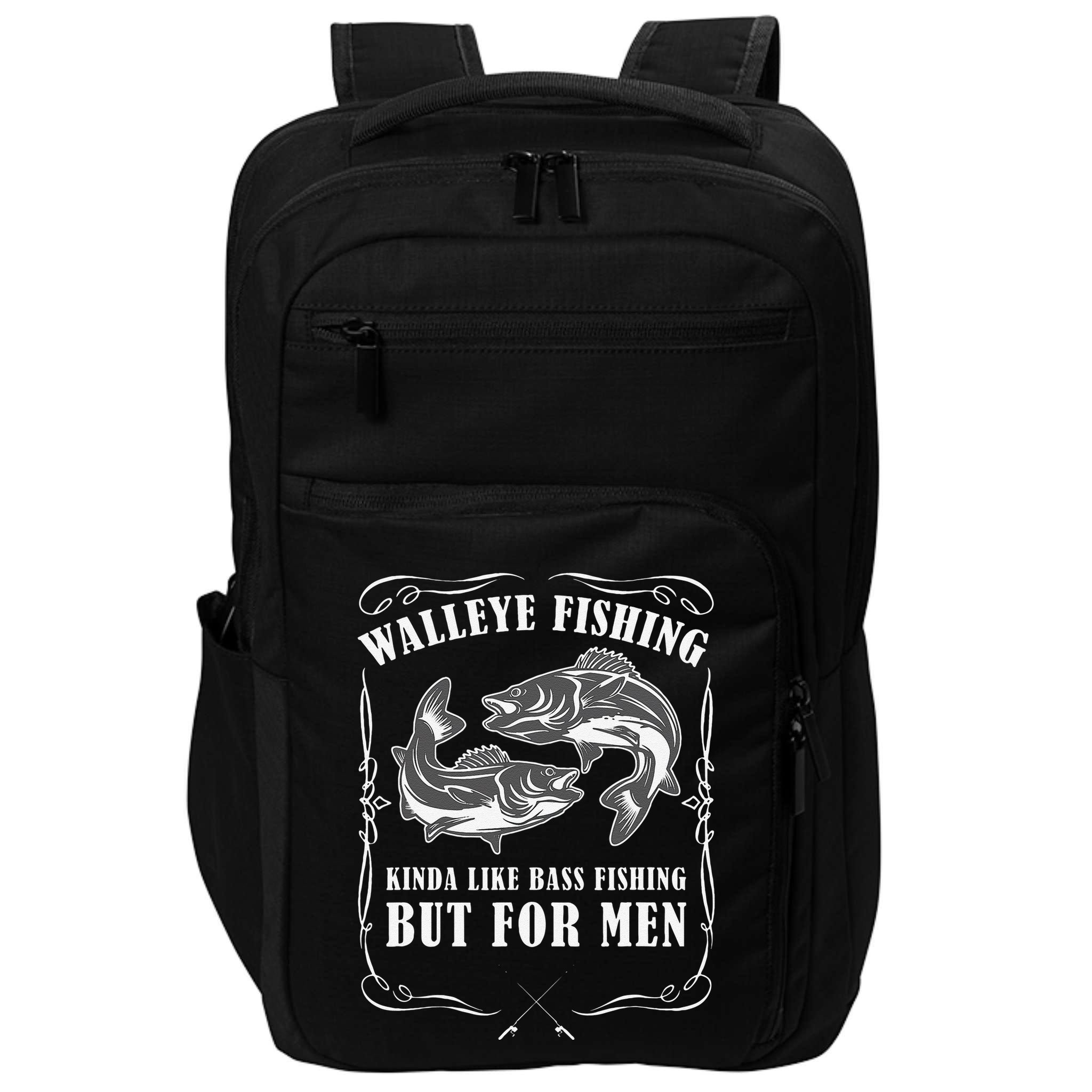 Walleye Fishing For Funny Fishing Impact Tech Backpack