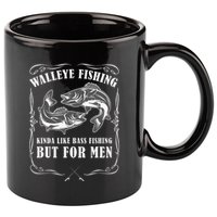 Walleye Fishing For Funny Fishing 11oz C Handle Ceramic Mug