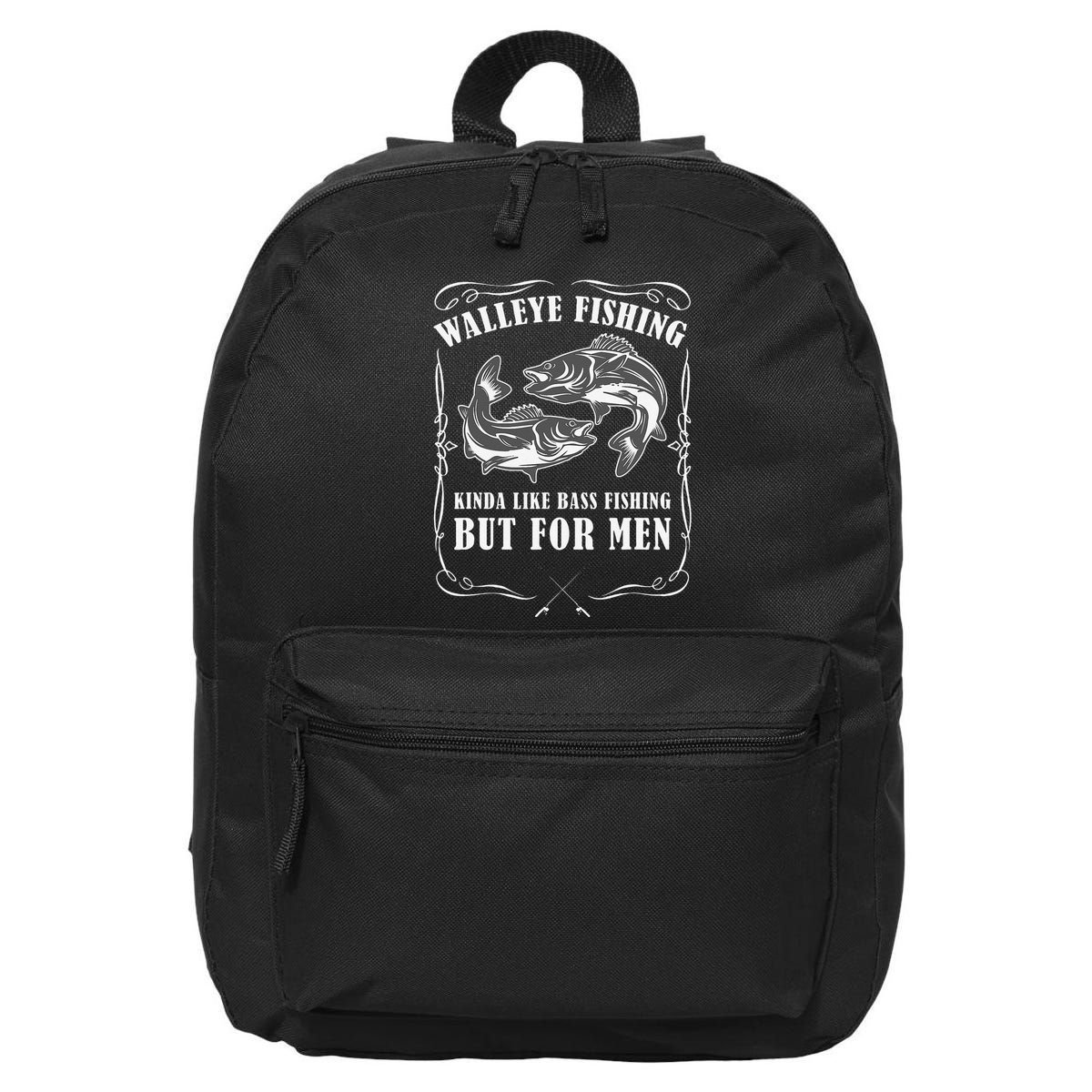Walleye Fishing For Funny Fishing 16 in Basic Backpack