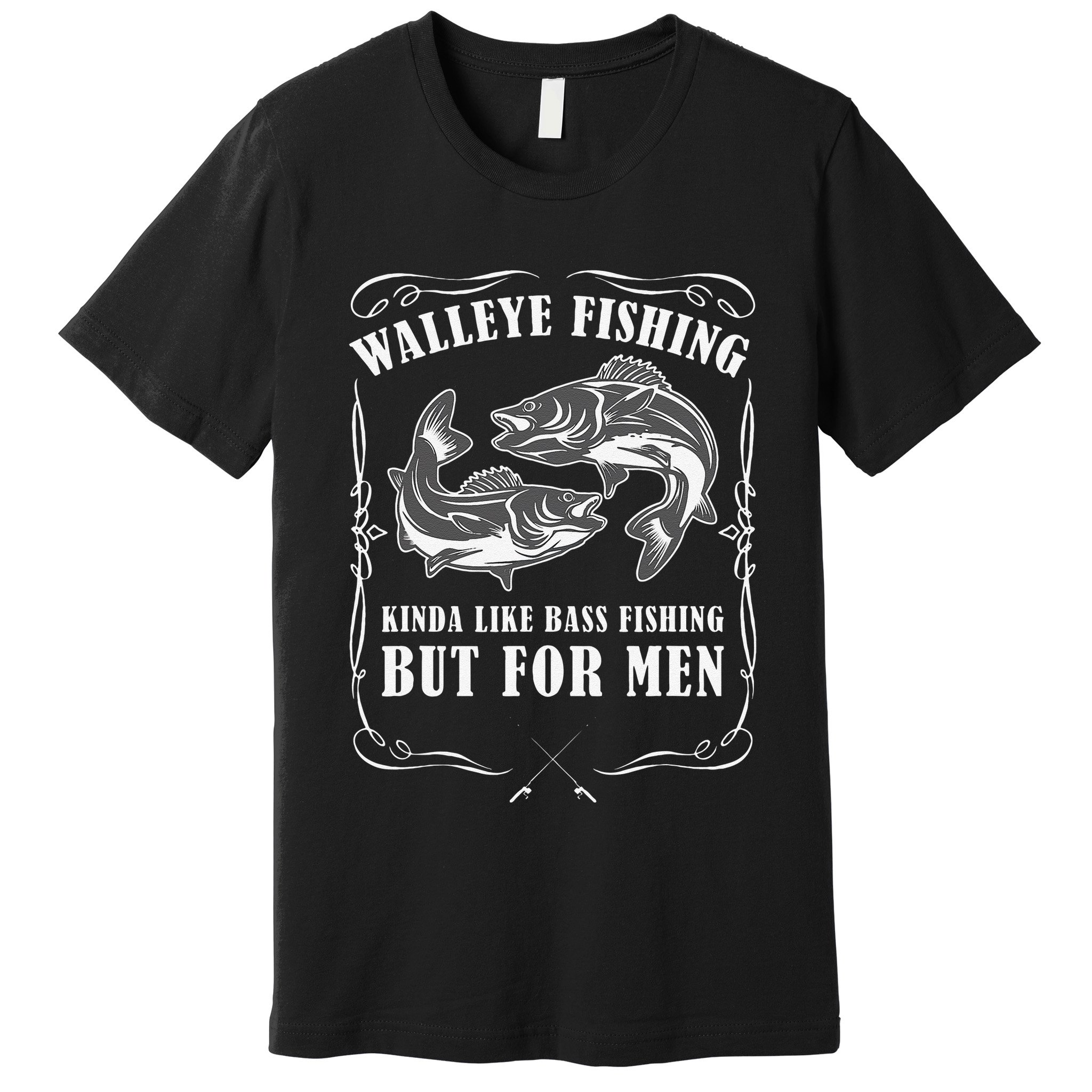 Walleye Fishing For Funny Fishing Premium T-Shirt