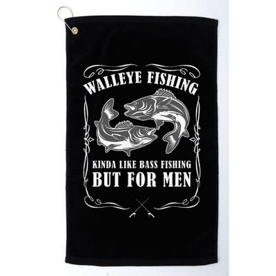 Walleye Fishing For Funny Fishing Golf Towel