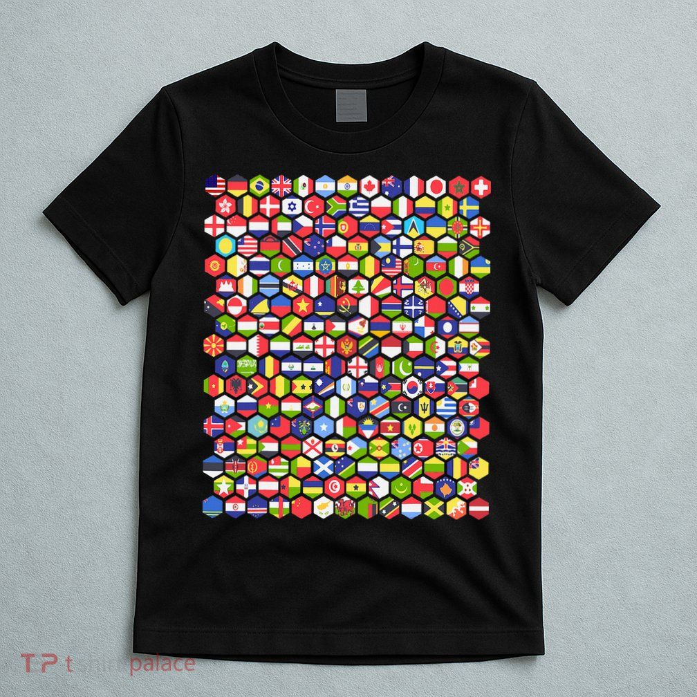 World Flags Flags Of The World Nations Flags T-Shirt