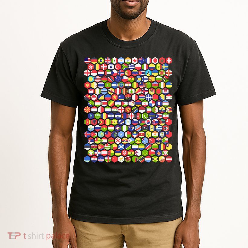 World Flags Flags Of The World Nations Flags Tall T-Shirt
