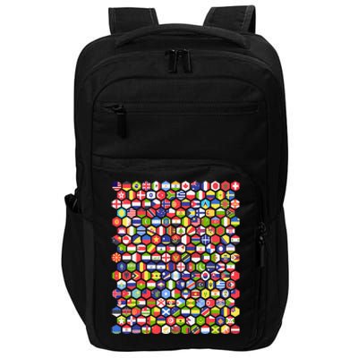 World Flags Flags Of The World Nations Flags Impact Tech Backpack