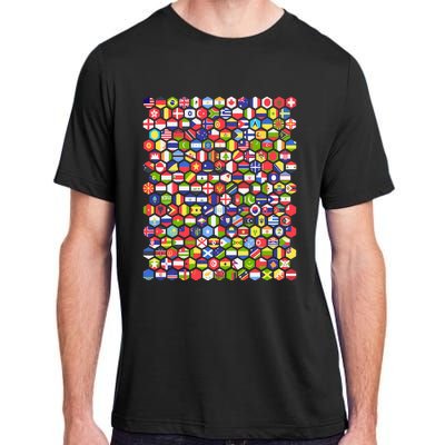 World Flags Flags Of The World Nations Flags Adult ChromaSoft Performance T-Shirt