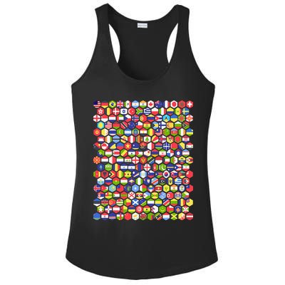 World Flags Flags Of The World Nations Flags Ladies PosiCharge Competitor Racerback Tank