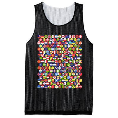 World Flags Flags Of The World Nations Flags Mesh Reversible Basketball Jersey Tank